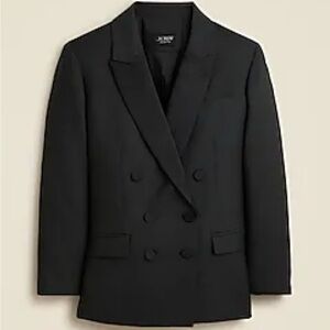 J. Crew Collection Tuxedo Double-Breasted Blazer